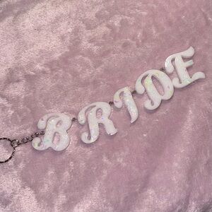 Newlywed Bridal Keychain - Handmade